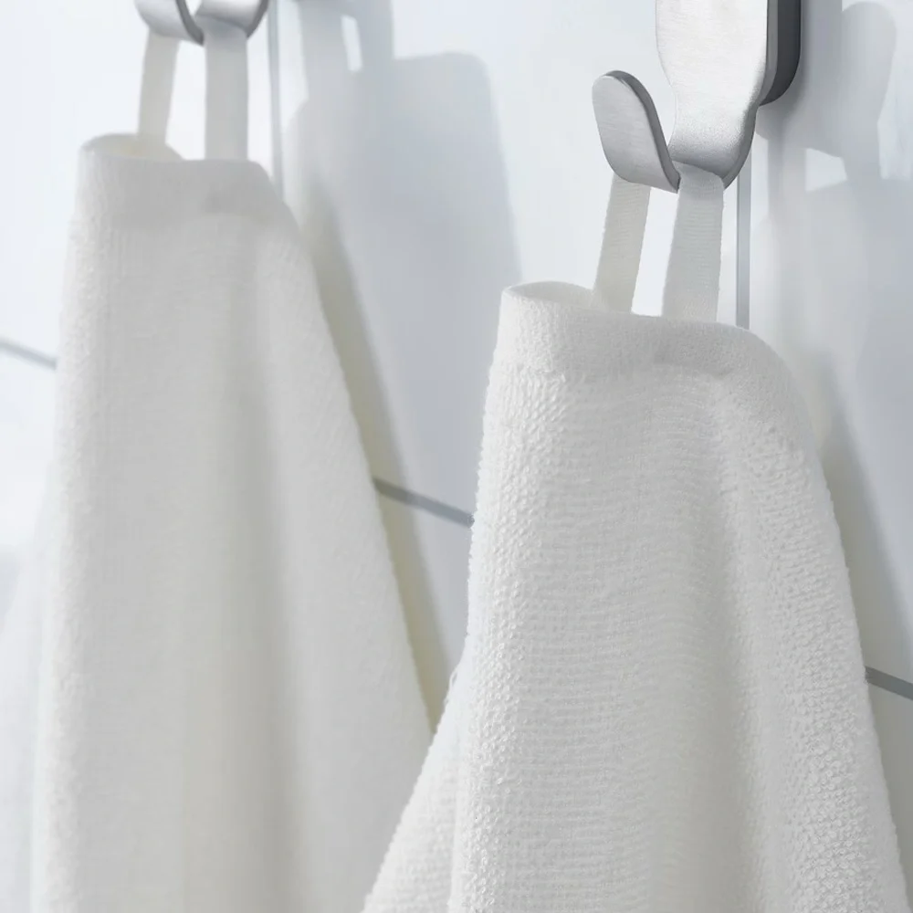 5 piece white ikea bath towels Length: 47 